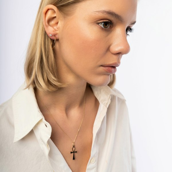 Spero London 9ct Solid Gold Star Stud Earrings