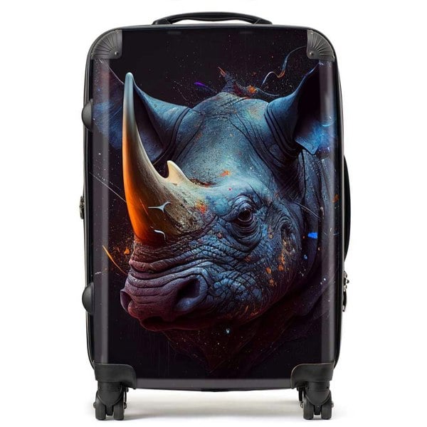 Warren Reed Rhino Face Splashart Suitcase