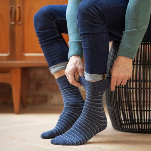 Gentle Grip 12 Pairs Mens Cotton Rich Everyday Socks Soft Top Flat Seam Comfort Socks