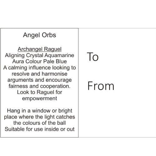 Angel Orb - Archangel Raguel - Aquamarine