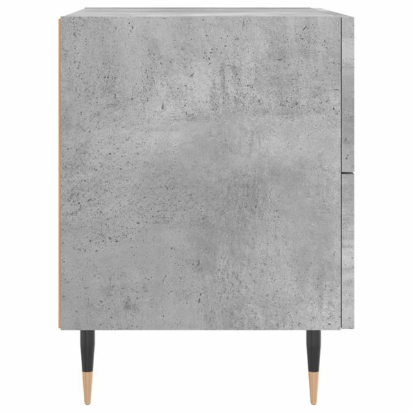 Berkfield Bedside Cabinet Concrete Grey 40x35x47.5 cm Engineered Wood