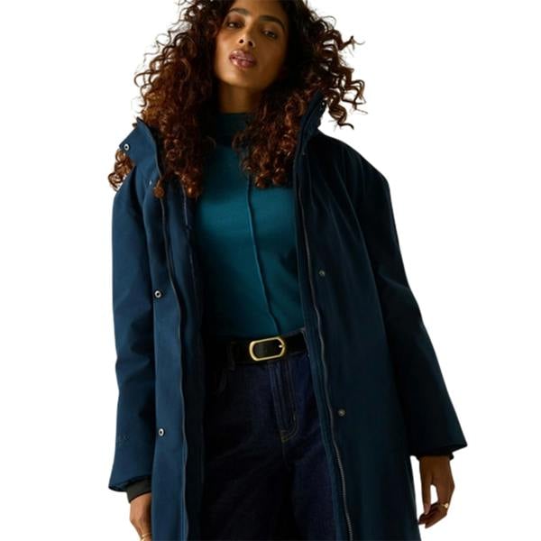 Regatta Womens/Ladies Janna Waterproof Long Length Insulated Jacket - Navy - 