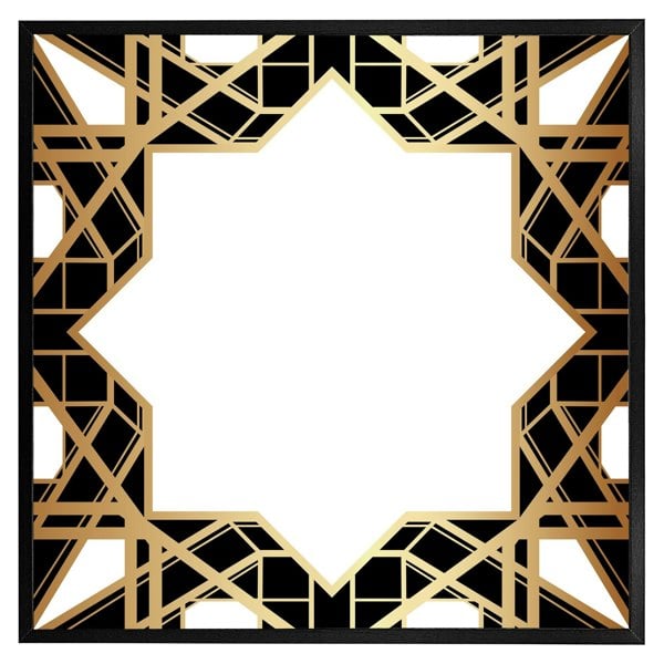 Benjamin Tate Design Art deco star border (picture Frame)