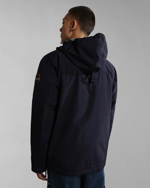 Napapijri Rainforest Winter 3 Mens Hooded Anorak - Blue Marine 176