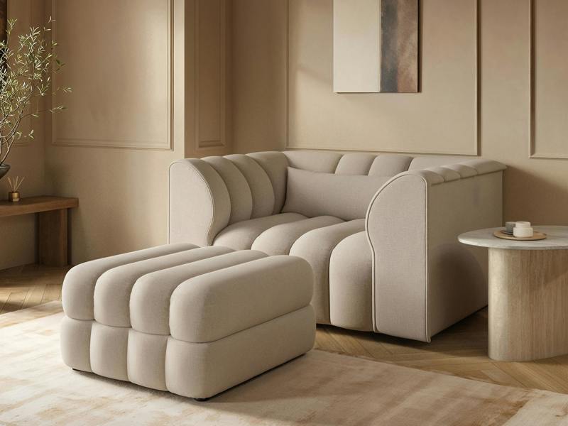 Halle Loveseat with Footstool