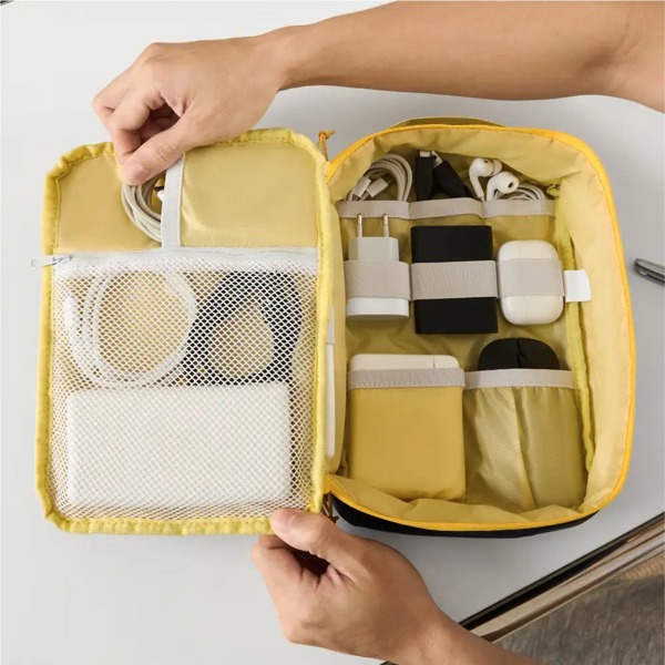 CabinZero Classic Tech Cube, Full Foam Padding and Clamshell Opening