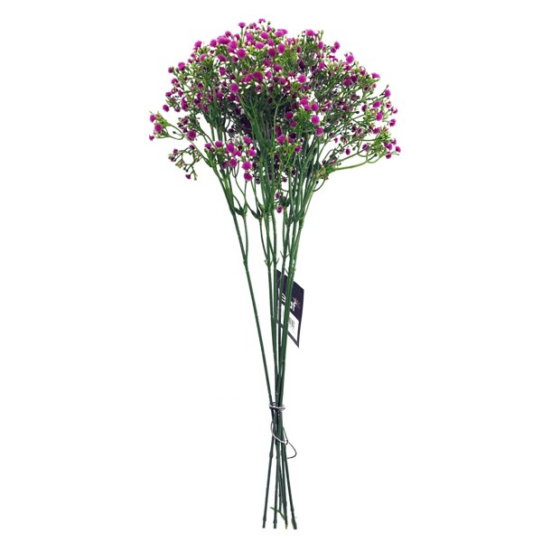 Leaf Pack of 6 x 55cm Gypsophila Pink Stem