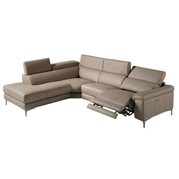 Angel Cerdá Relax corner sofa in mink leather 6042/6043