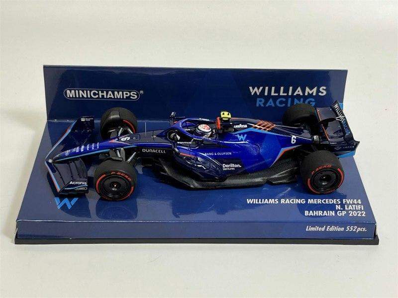 Minichamps Nicholas Latifi #6 Williams Racing FW44 Bahrain GP 2022 1:43 Scale 417220106