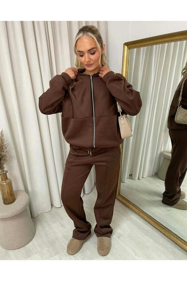 ikrush Ashlee Zip Bomber Jacket And Trouser Co-ord Set
