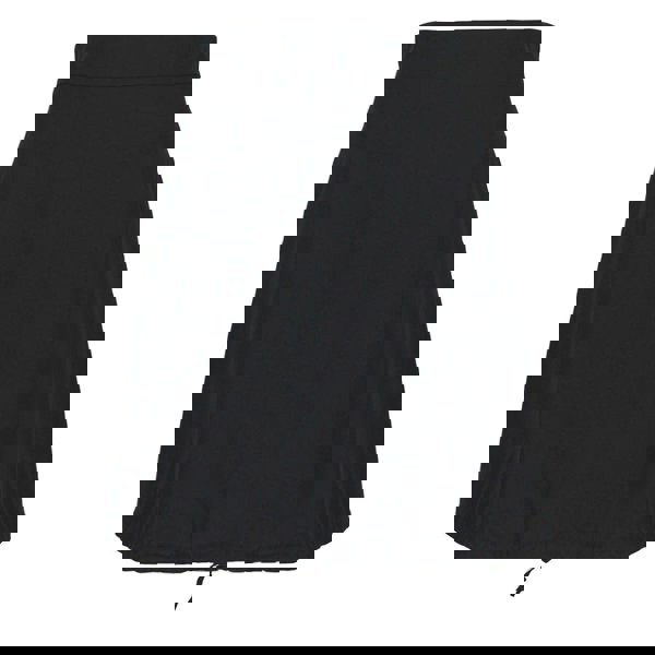 J W Anderson black cotton-blend skirt in an A-line cut with drawstring gathering to hemline