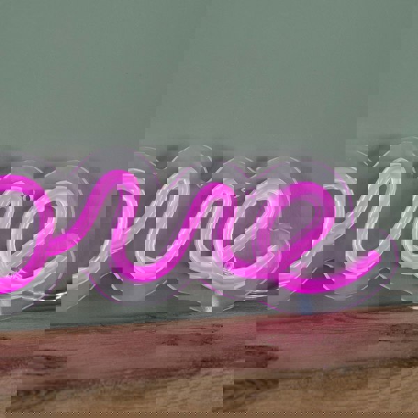 Samuel Alexander 30cm Light up Neon Effect Love Sign in Pink with 111 LEDs