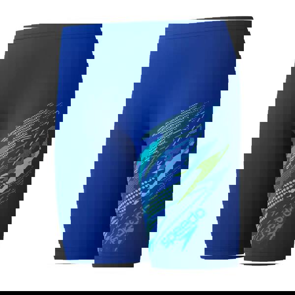 Speedo Boys Medley Logo Swim Jammer - Blue/Turquoise