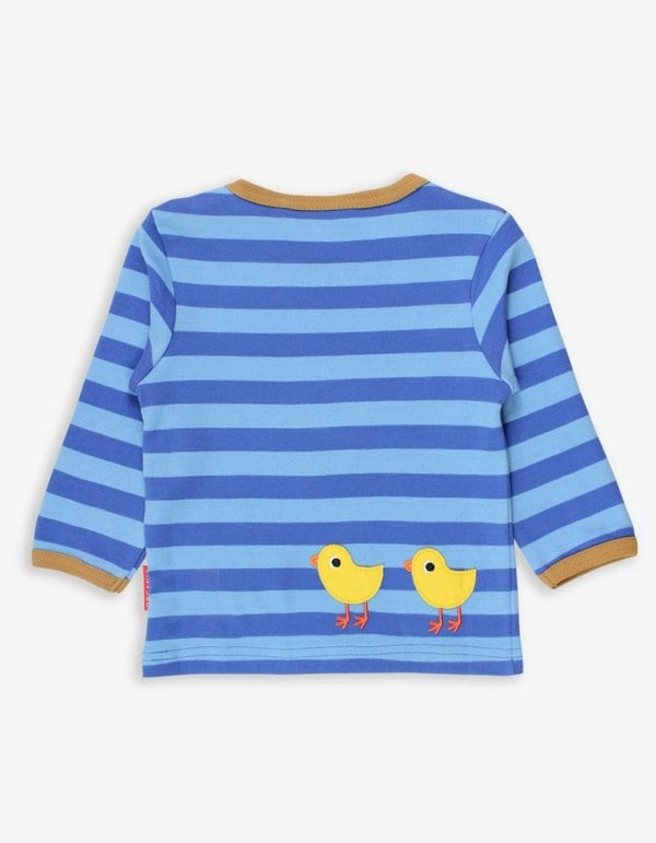 Organic Clucky Chicken Applique T-Shirt - Toby Tiger UK Retail