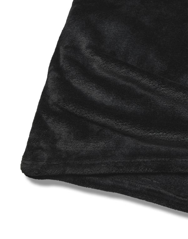 Yellowstone Mens Black Dutton Ranch Logo Blanket Hoodie (One Size)
