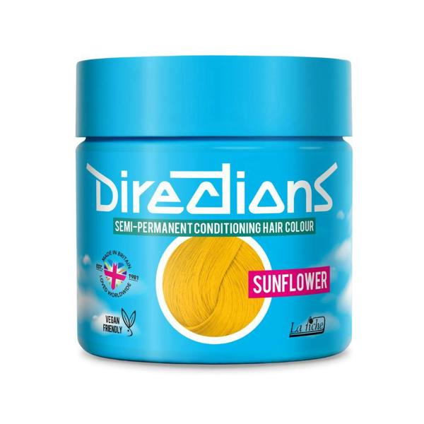 Directions 2 x La Riche Directions Semi-Permanent Hair Color 100ml Tubs - Sunflower