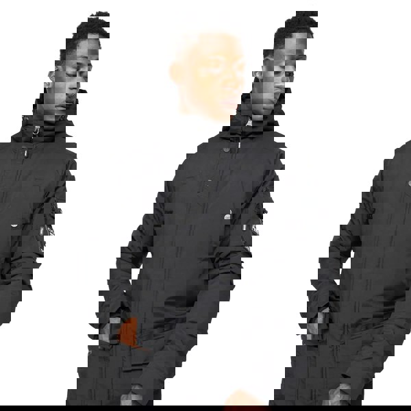 Crosshatch Mens Legender Parka - Black