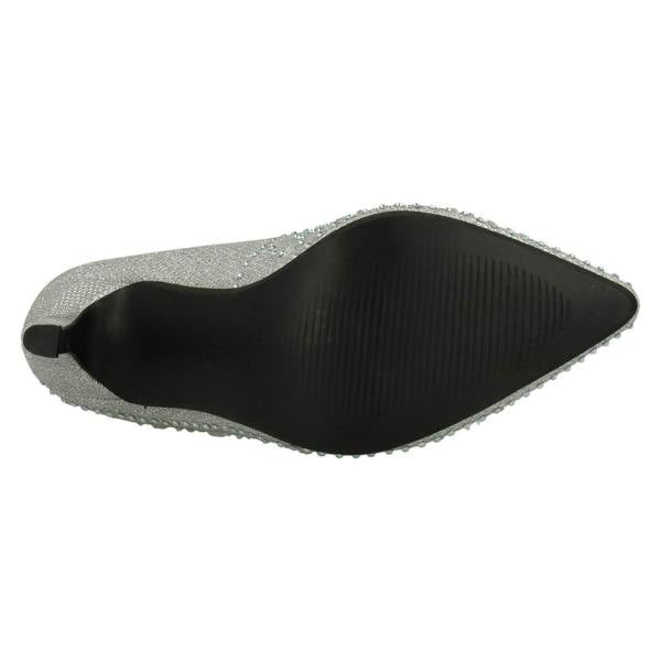 Anne Michelle Ladies Anne Michelle Diamante Detail Court Shoes