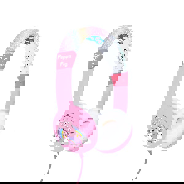 Peppa Pig | Glitter Rainbow Peppa Kids Headphones - xploregifts