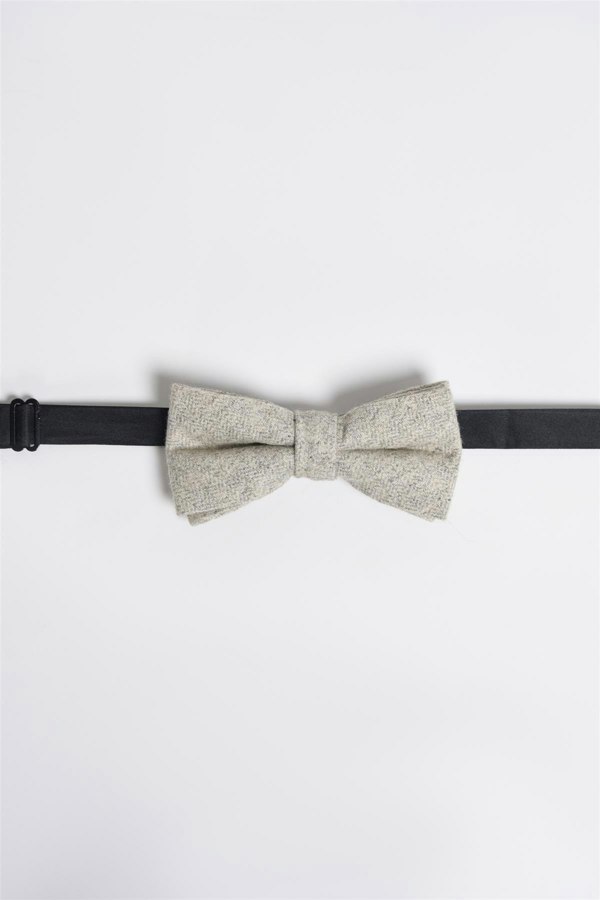 House of Cavani Martez Bow Tie Set - Light Grey