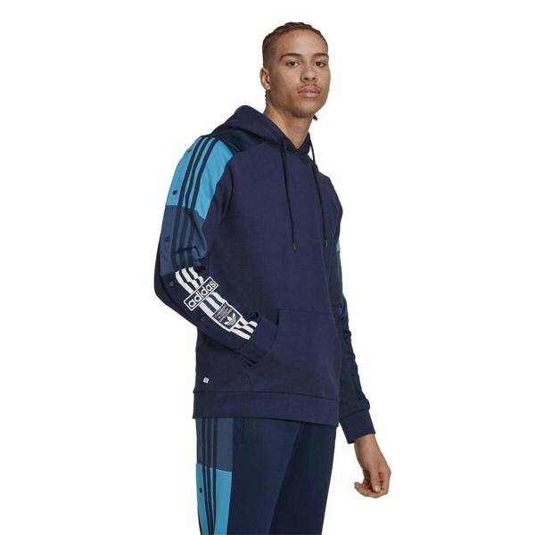 Adidas Mens Regular Raglan Hoodie - Blue - 