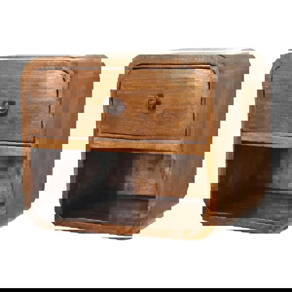 Artisan Furniture Solid Wood Mini Curve Floating Bedside