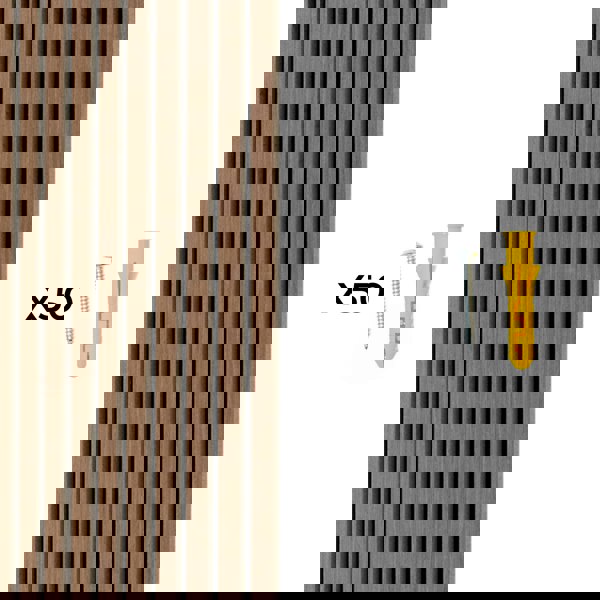 Monstershop Acoustic Slat Wall Panels x 2 - Dark Walnut