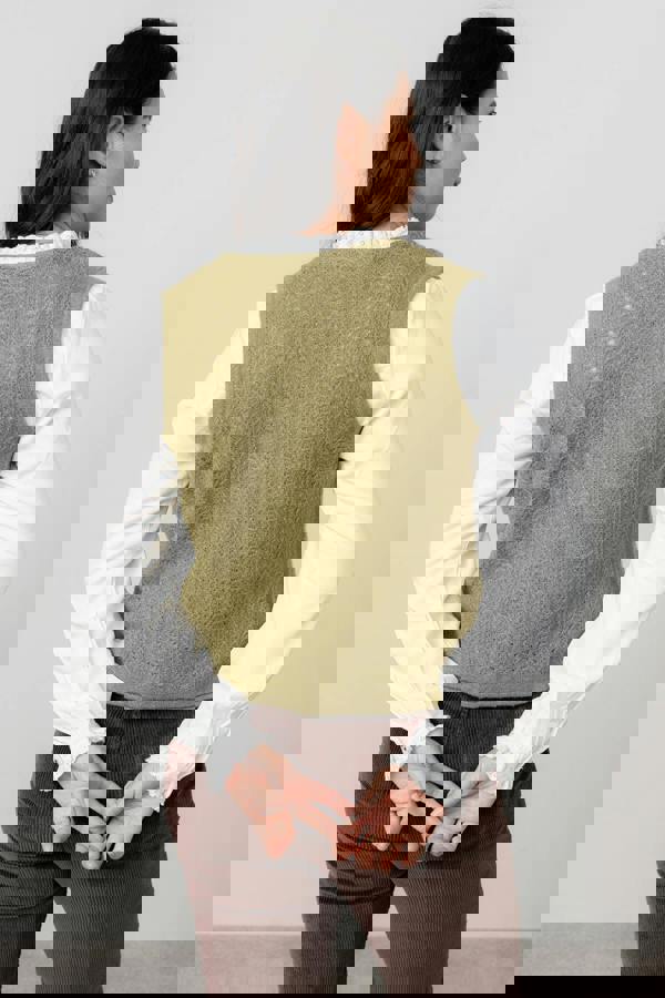 Lily & Me Marly Sleeveless Pointelle Knit Cardigan Moss