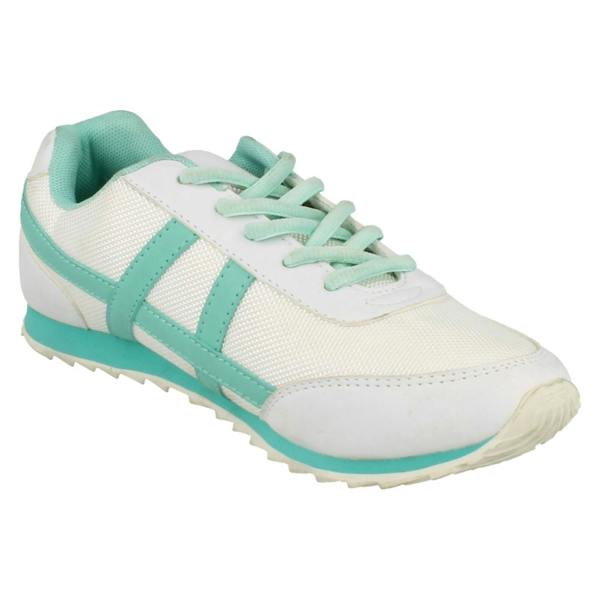 Spot On Ladies Spot On Flat Casual Lace Up Trainers