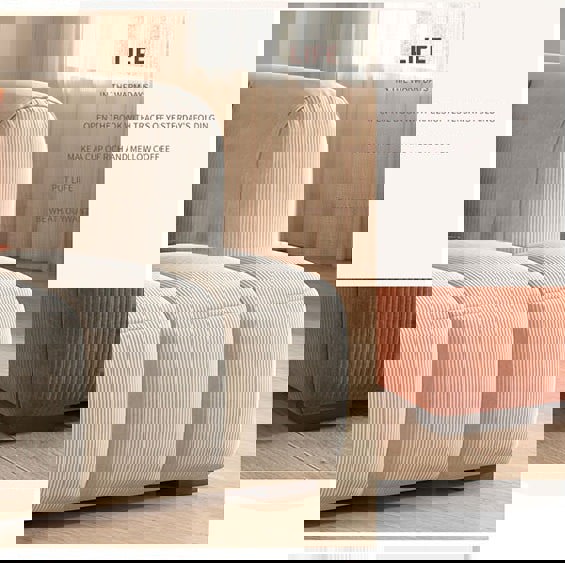 Arabella Module Sofa, Two Seater Sofa, Three Seater Sofa, Four Seater, Corduroy Fabric-Weilai Concept-Weilai Concept