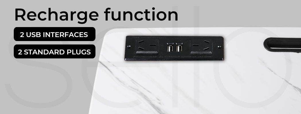 Levede Mobile Standing Desk Height Adjustable Sit Stand Over Bed Laptop Table