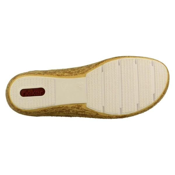 Rieker Ladies Rieker Summer Shoes With Punched Out Detailing 44864