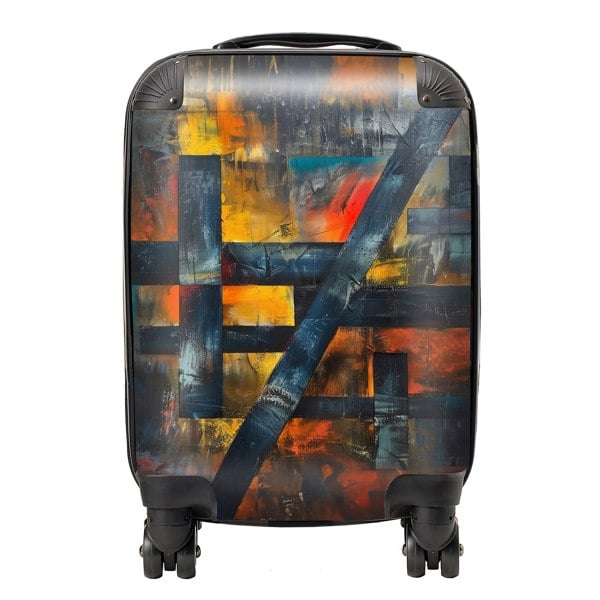 Warren Reed Geometric Interplay: Abstract Patterns Suitcase