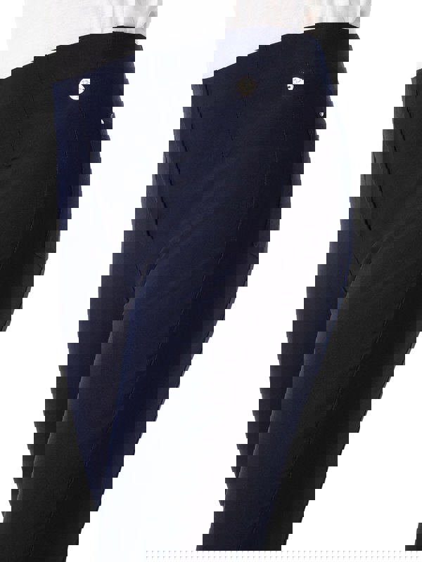 PennyPlain Cropped Bengaline Trousers Short - French Navy