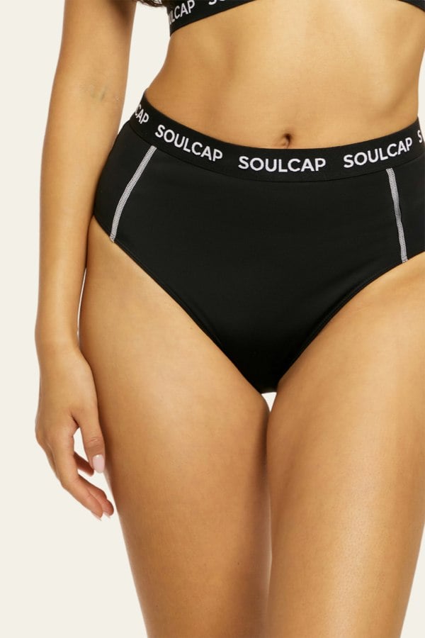 SOUL CAP Women's High-Waisted Bikini Bottoms