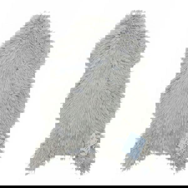 HomeSpace Direct Luxury Faux Rabbit Fur Rug Light Grey