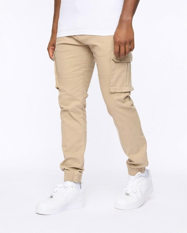 Crosshatch Frentons Cargo Pants Stone