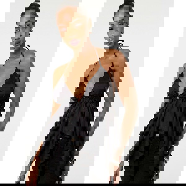 Pink Vanilla Diamante Satin Halter Top