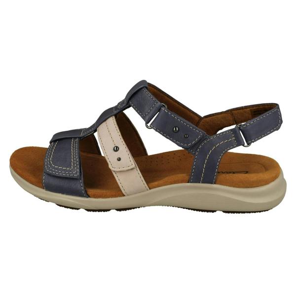Clarks Ladies Clarks Contour Cushion Strappy Sandals Kitly Step