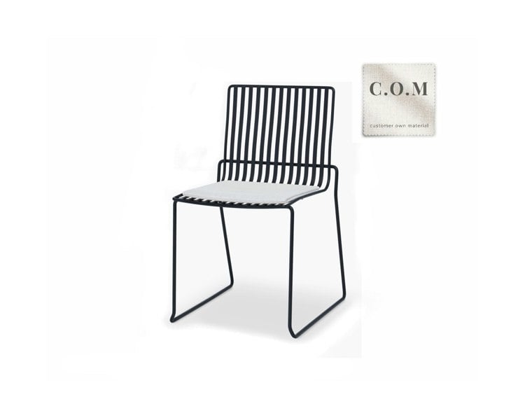 Black Frame Stacking Dining Chair by Gillmore