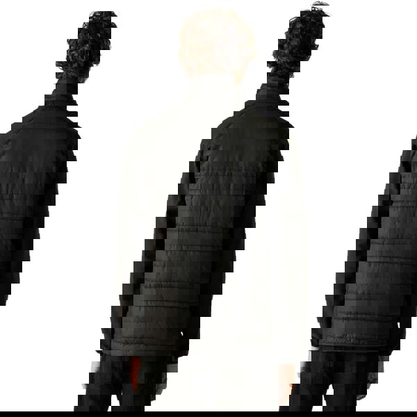 Regatta Mens Full Zip Padded Jacket - Black/Orange Pop