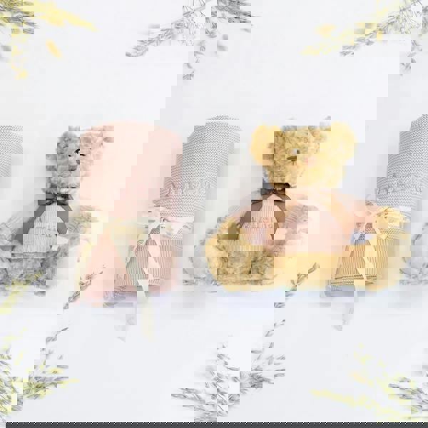 The Baby Gifting Company NEW BABY BLANKET AND TEDDY