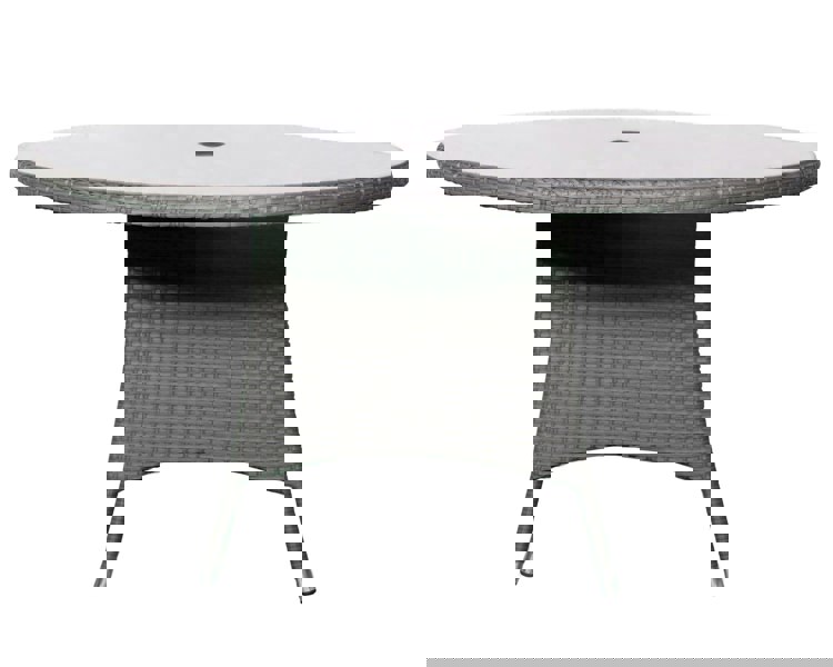 Nevada Rattan 6 Seater Round Dining Set