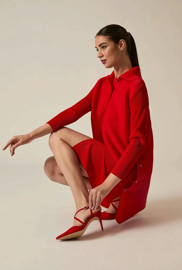 James Lakeland Red Shirt Dress