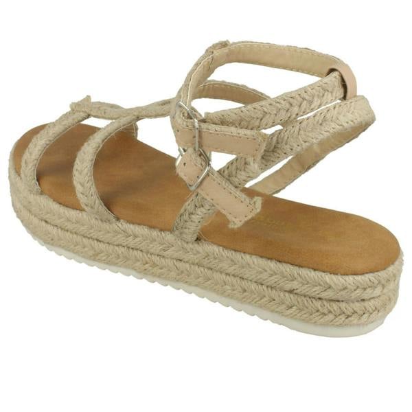 Savannah Ladies Savannah Platform Rope Sandals