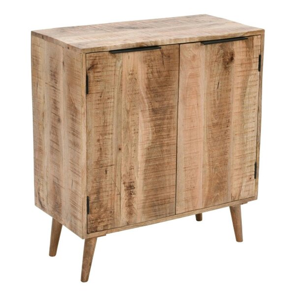 Wyld Haus California Solid Mango Wood Drinks Cabinet With 2 Doors