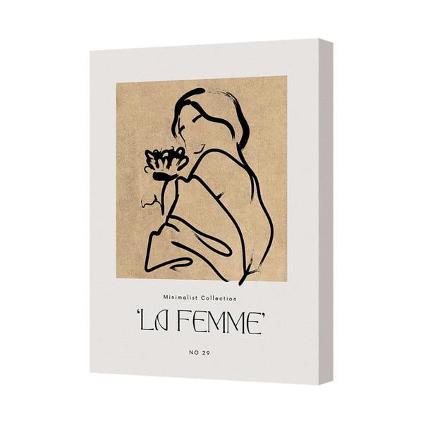 Benjamin Tate Design La Femme Minimalist Canvas Art No 29 From Minimalist Collection