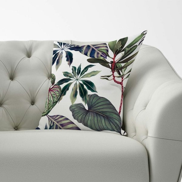 Warren Reed Watercolor Tropical Leaf Cushions