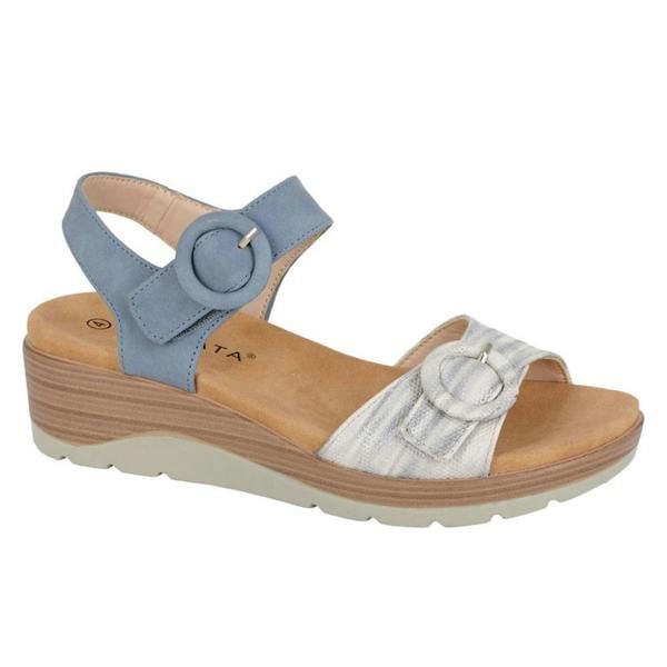 Cipriata Womens/Ladies Fera PU Sandals - Blue - 