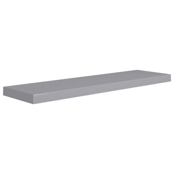 Berkfield Floating Wall Shelves 2 pcs Grey 90x23.5x3.8 cm MDF
